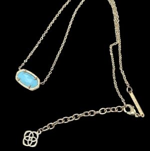 Kendra Scott Veined Turquoise Elisa Necklace